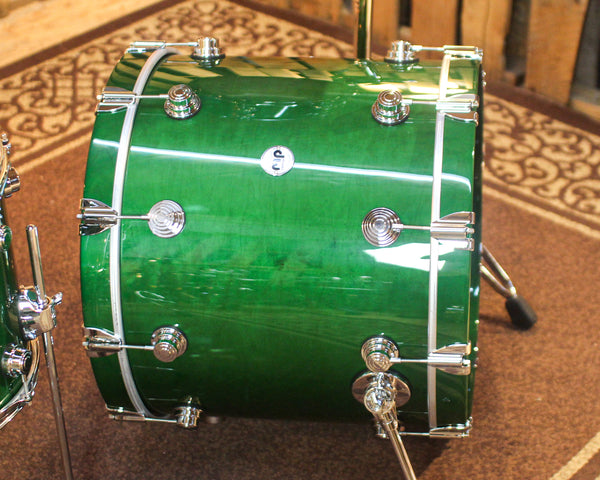 DW Collector's Maple SSC Hunter Green Lacquer Drum Set - 22,10,12,14,16 - SO#1443330