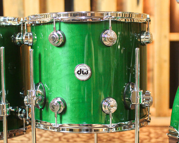 DW Collector's Maple SSC Hunter Green Lacquer Drum Set - 22,10,12,14,16 - SO#1443330