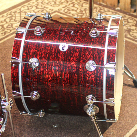 DW Collector's Maple SSC Red Silk Onyx Drum Set - 22,10,12,16 - SO#1326806