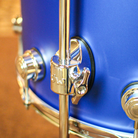 DW Collector's Maple SSC Blue Metallic Hard Satin Drum Set - 22,10,12,16 - SO#1367489