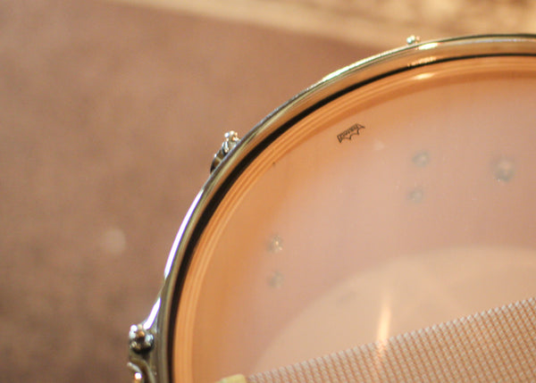 DW 6.5x14 Collector's Maple VLT Candy Black Burst over Twisted European Walnut Snare Drum - SO#1426116