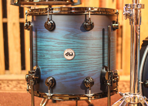 DW Collector's Pure Oak HVLT Azure Black Burst Drum Set - 16x22,8x10,9x12,14x16,6x14 - SO#1302115