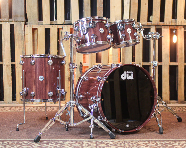 DW Collector's Pure Purpleheart VLT Natural Lacquer Drum Set - 22,10,12,16 - SO#1446368