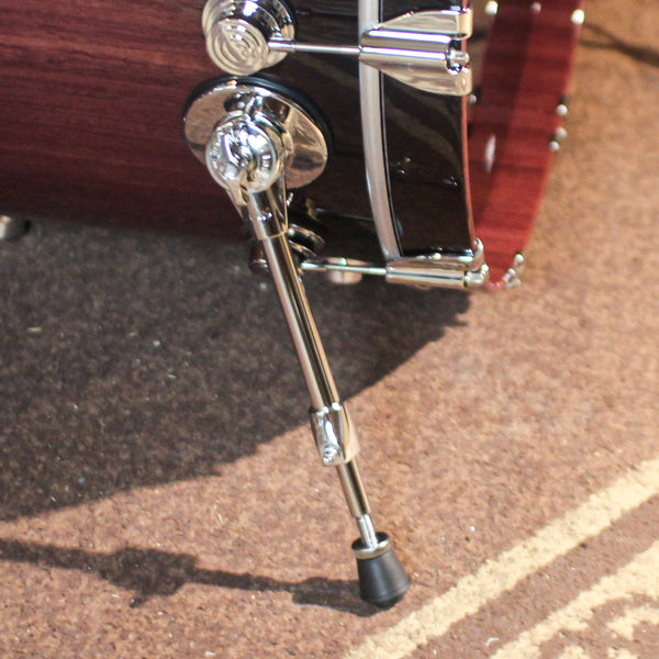 DW Collector's Purpleheart VLT Natural to Candy Black Burst Drum Set - 23,8,10,12,16,18 - SO#1429712