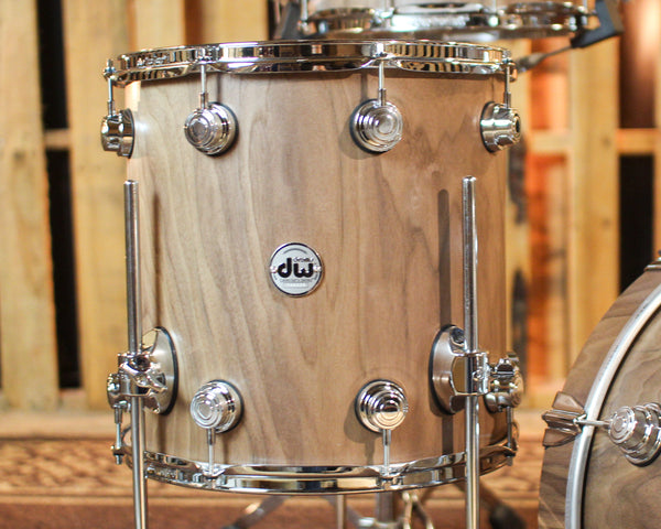 DW Collector's Pure Walnut Natural Hard Satin Drum Set - 18,12,14,14sn - SO#1421333