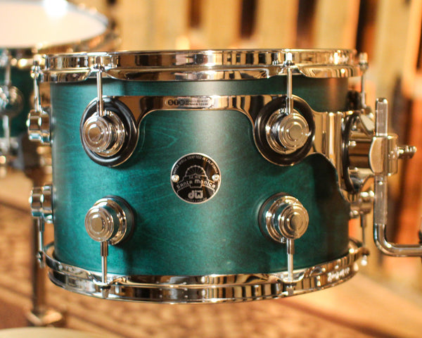 DW Collector's Santa Monica Teal Satin Oil Drum Set - 20,12,14,14sn - SO#1432853