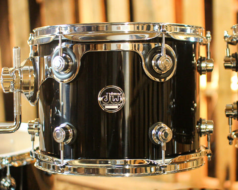 DW Performance Piano Black Lacquer 5pc Drum Set - 18x22, 8x10, 9x12, 12x14, 14x16