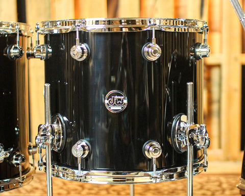 DW Performance Piano Black Lacquer 5pc Drum Set - 18x22, 8x10, 9x12, 12x14, 14x16