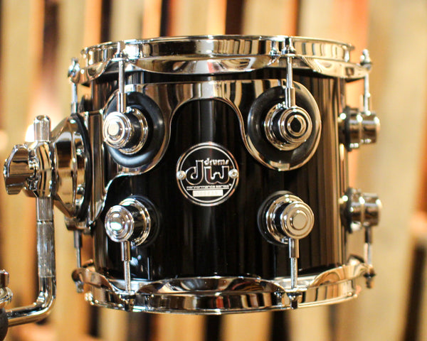 DW Performance Piano Black Lacquer 6pc Drum Set - 18x22, 7x8, 8x10, 9x12, 12x14, 14x16