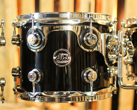 DW Performance Piano Black Lacquer 6pc Drum Set - 18x22, 7x8, 8x10, 9x12, 12x14, 14x16