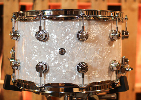 DW Performance White Marine Pearl Snare Drum - 8x14