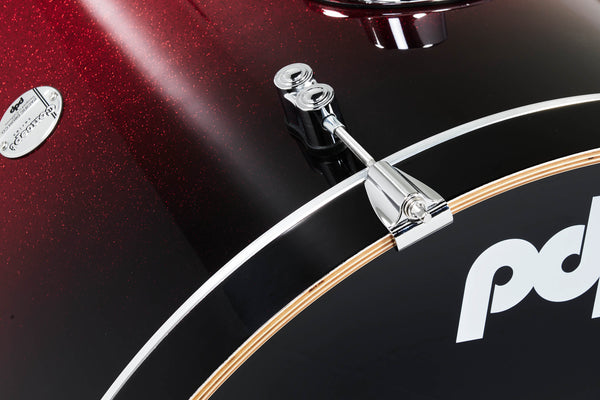 PDP Concept Maple Red to Black Fade 5pc Drum Set - 22,10,12,16,14 - PDCM2215RB