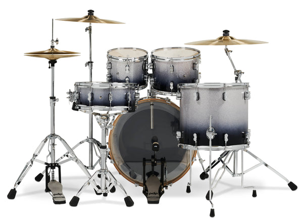 PDP Concept Maple Silver to Black Fade 5pc Drum Set - 22,10,12,16,14 - PDCM2215SB