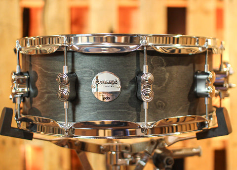 PDP 5.5x14 Concept Maple Black Wax Snare Drum - PDSN5514BWCR