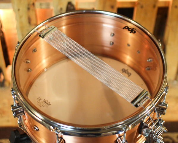 PDP 6.5x14 Concept Dual-beaded Brushed Copper Snare Drum - PDSN6514NBCC