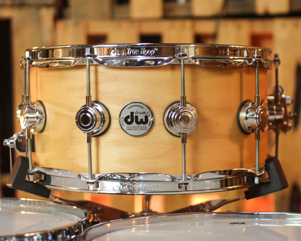 Used DW Collector's Pure Oak Natural Hard Satin Drum Set - 22,8,10,12,14,16,14