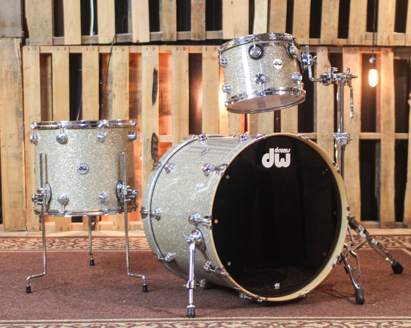 Used DW Collector's Standard Maple Broken Glass Drum Set - 23,12,16 - SO#777778