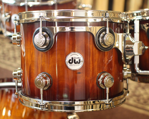 DW Collector's Maple Amber to Tobacco Burst Over Macore Drum Set w/ Nickel Hardware - SO#1138505