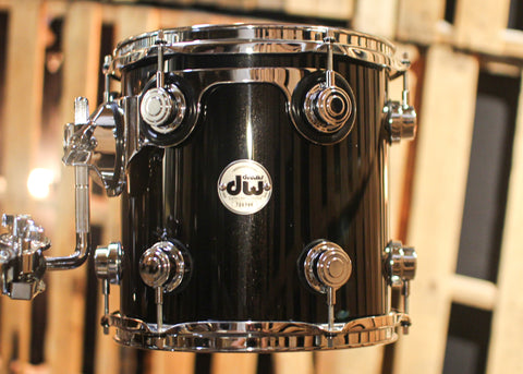 DW Collector's Birch Metallic Black Lacquer Drum Set - 20x22,10x10,12x12,13x13,14x14,16x16,7x14 - SO#1291944