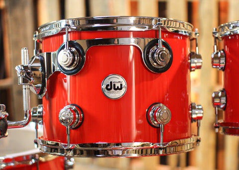 DW Collector's Maple 333 Solid Scarlet Red Drum Set - 22,10,12,16 - SO#1308441