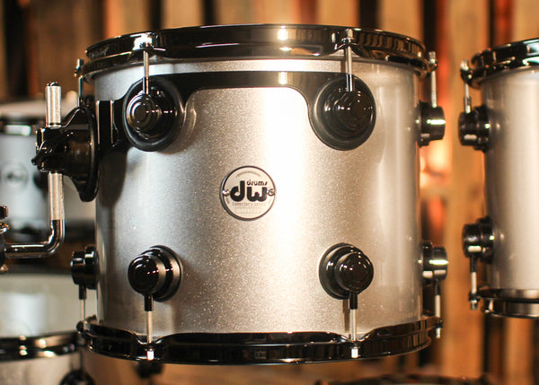 DW Collector's Maple Mahogany Coarse Silver Drum Set - 22,8,10,12,14,16,14sn - SO#1301367