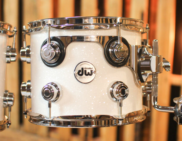 DW Collector's Standard Maple White Glass Drum Set - 20,10,12,14 - SO#1246148