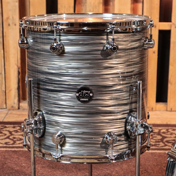 DW Performance Pewter Oyster Bop Drum Set - 14x18, 8x12, 14x14