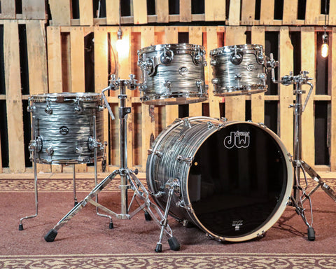 DW Performance Pewter Oyster Fusion Drum Set - 16x20, 8x10, 9x12, 12x14