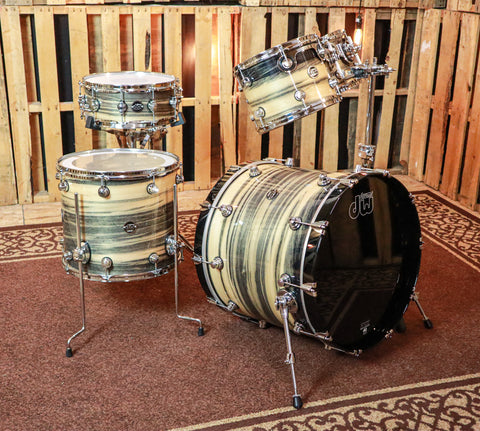 DW Exotic Performance Black Poplar Drum Set - 22,10,12,16,5.5x14 - SO#1157504