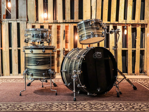 DW Exotic Performance Black Poplar Drum Set - 14x22,9x13,16x16,6.5x14
