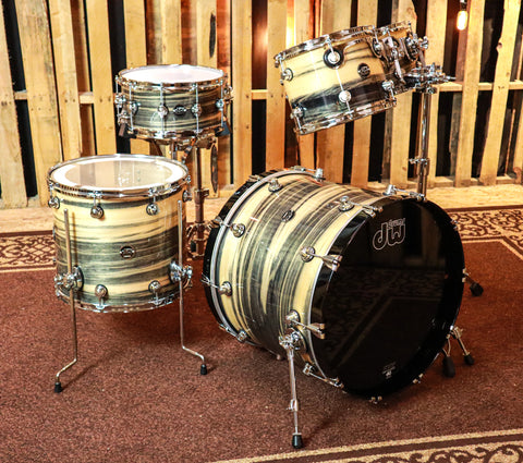 DW Exotic Performance Black Poplar Drum Set - 22,10,12,16,6.5x14 - SO#1157515