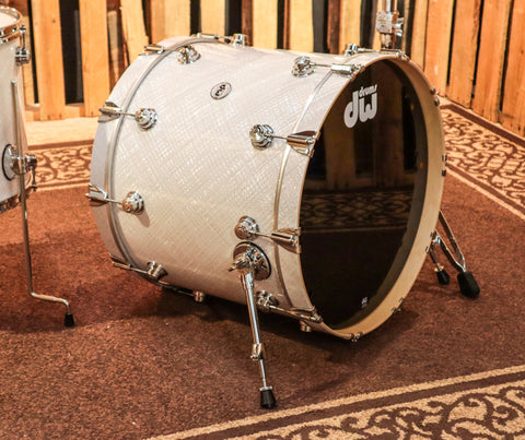 DW Collector's White Crystal Drum Set - 22,10,12,16 - SO#1149278