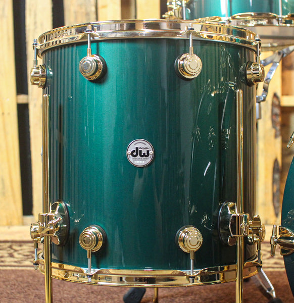 DW Collector's Cadillac Green Drum Set - 22,13,16,6.5x14 - SO#1169199