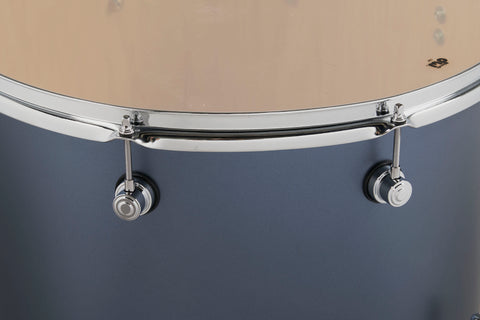 DW Design 4-Piece Blue Slate Lacquer Drum Set - 22,10,12,16 - DDLM2214BS