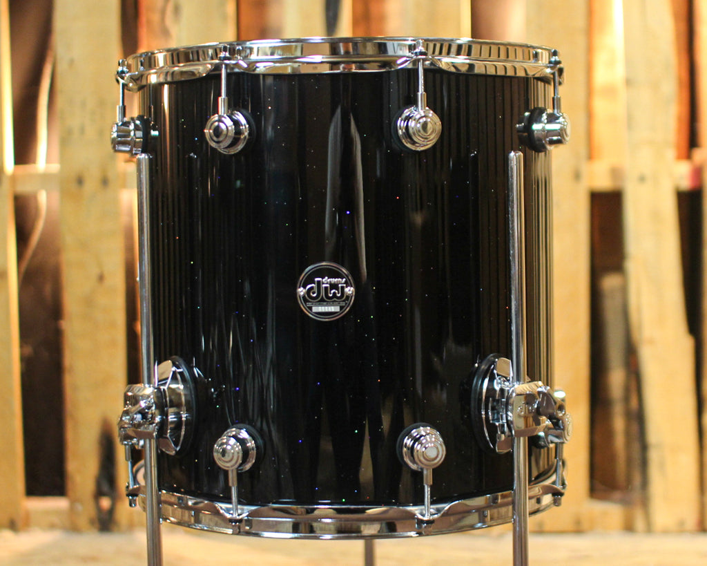 DW Performance Black Mirra Floor Tom 14x14 The DW Store