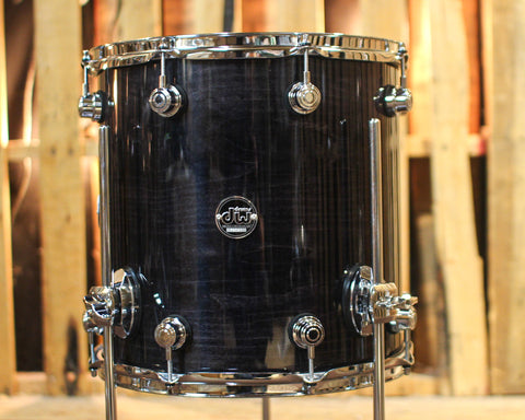 DW Performance Ebony Stain Floor Tom - 14x14