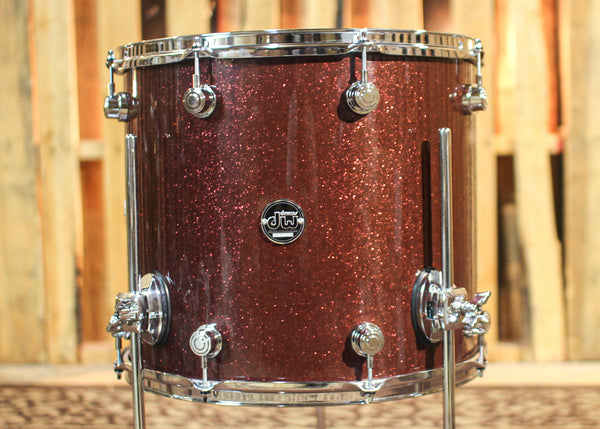 DW 14x16 Performance Merlot Glass Floor Tom