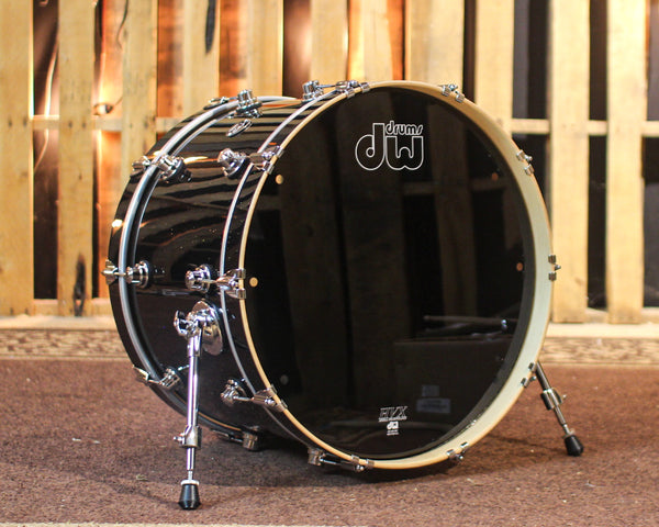 DW Performance Black Mirra Bass Drum - 14x22