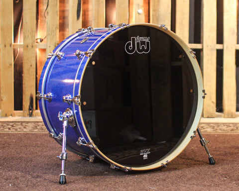 DW Performance Blue Sparkle Bass Drum - 14x24
