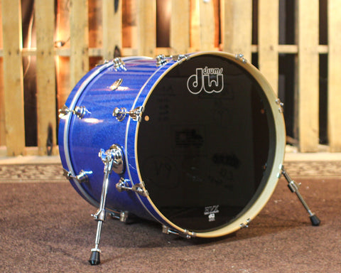 DW Performance Blue Sparkle Bass Drum - 16x20