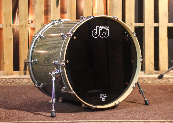 DW 18x22 Performance Gun Metal Glass Bass Drum