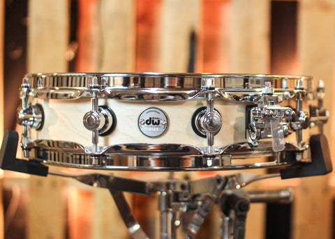 DW 3.14x14 Collector's Maple Natural Satin Oil Pi Snare Drum - SO#1358649