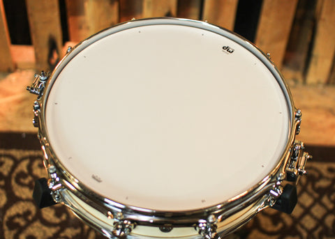 DW 3.14x14 Collector's Maple Natural Satin Oil Pi Snare Drum - SO#1358653