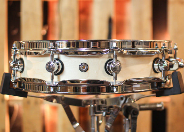 DW 3.14x14 Collector's Maple Natural Satin Oil Pi Snare Drum - SO#1358654