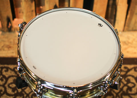 DW 4x14 Collector's Polished Bell Brass Snare Drum - DRVN0414SPC