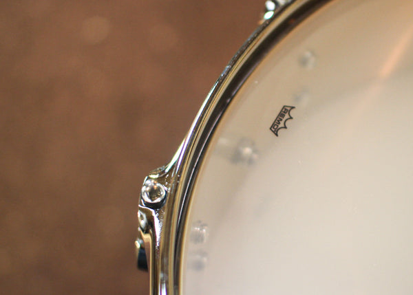 DW 4x14 Collector's Polished Bell Brass Snare Drum - DRVN0414SPC