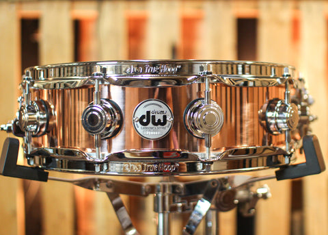 DW 4x14 Collector's Polished Copper Snare Drum - DRVP0414SPC