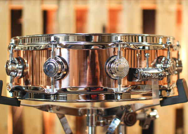 DW 4x14 Collector's Polished Copper Snare Drum - DRVP0414SPC