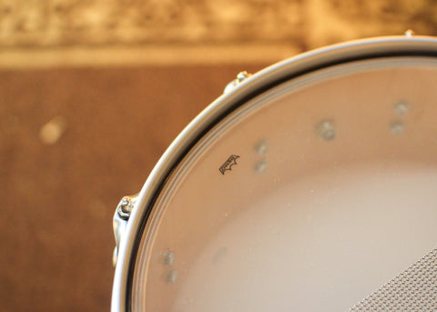 DW 4x14 Collector's SonicPly Natural Hard Satin over Elm Burl Snare Drum - SO#1424832