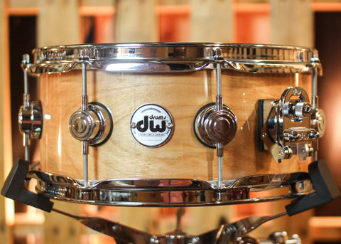 DW 5.5x13 Collector's Pure Birch HVLT Natural Lacquer Snare Drum - SO#1410015